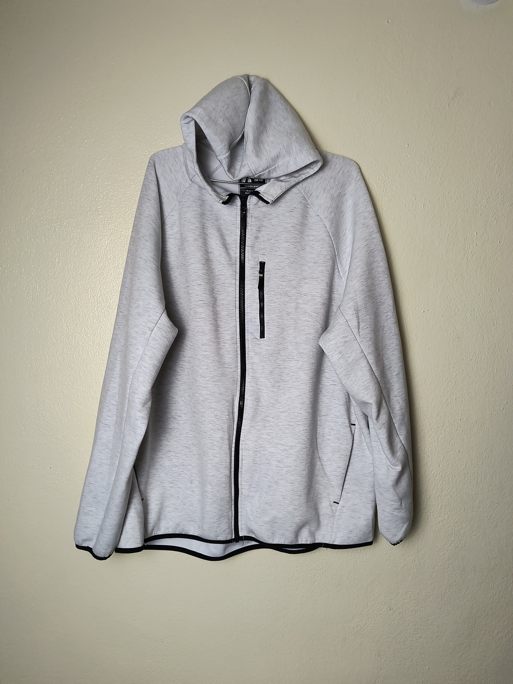 Russell Athletic Light Gray Hooded Full-Zip Sweatshirt
